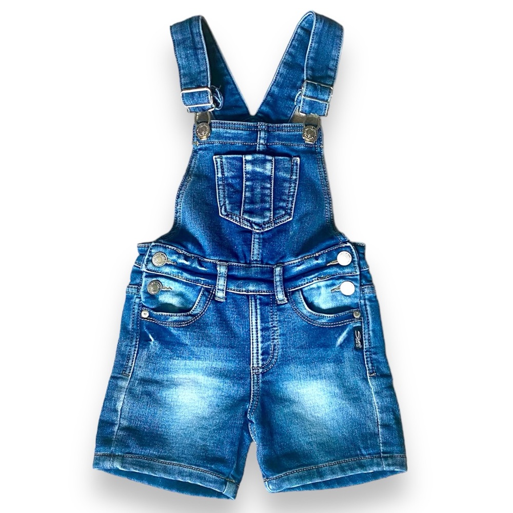 (3 for$15) Blue Jean Overalls EUC Silver Jeans Co Size 5